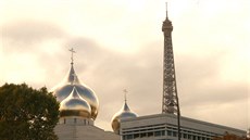 Rusové oteveli pravoslavný chrám v centru Paíe.