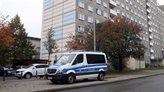Policie zasahuje v durynském mst Jena (25. íjna 2016)