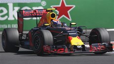 Nizozemský pilot Max Verstappen bhem kvalifikace na Velkou cenu Mexika.