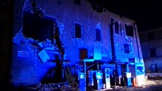 Následky zemtesení v italském msteku Visso