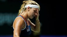 ZKLAMANÁ. Slovenská tenistka Dominika Cibulková v úvodním utkání Turnaje mistry
