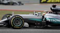 Lewis Hamilton na okruhu Velké ceny USA