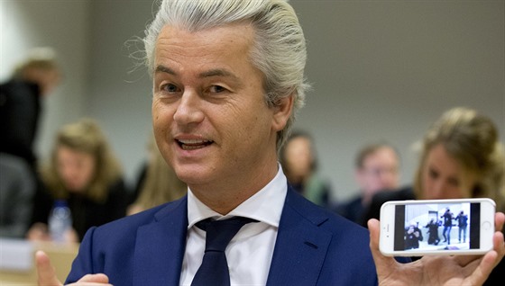 Geert Wilders na snímku z 18. bezna 2016