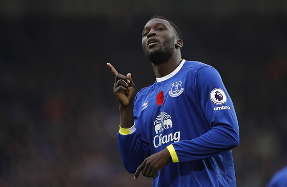 Romelu Lukaku v dresu Evertonu (ilustraní snímek).