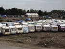 Francouzské úady likvidují vyklizený uprchlický tábor u Calais (29. íjna 2016)