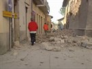 Zemtesení poniilo budovy ve mst Norcia (30. íjna 2016)