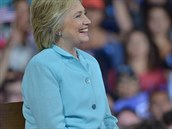 Clintonová během prezidentské kampaně (23. července 2016)