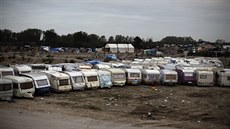 Francouzské úady likvidují vyklizený uprchlický tábor u Calais (29. íjna 2016)