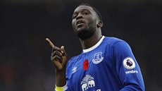 GÓLOVÁ RADOST. Romelu Lukaku z Evertonu po vstelené brance proti West Hamu.
