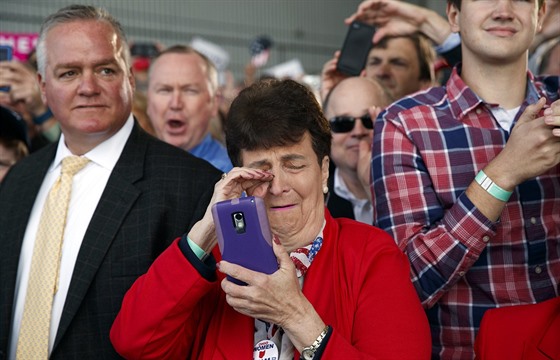 Trump�v mítink ve Wilmingtonu v Ohiu. (4.11. 2016)