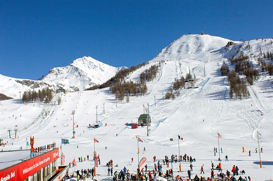 Lyask stedisko Sestriere v Itlii