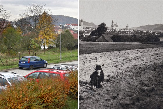 Hranice na aktuálním snímku a kolem roku 1900