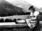 Eva Braunová v Obersalzbergu na snímku z roku 1942