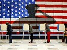 Volební místnost ve mst Chesterfield ve stát Virginia (8. listopadu 2016)