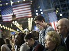 Atmosféra mezi stoupenci Hillary Clintonové v New Yorku (9. listopadu 2016)