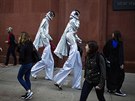 Úastníci pochodu v New Yorku volili nejrznjí kostýmy.