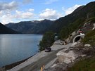 Pavel Bürgel pracuje nyní v Norsku. 1,5 kilometru dlouhý tunel a protilavinový...