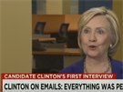 Clintonová v CNN odpovídá na otázky kolem e-mail (12. ervence 2015)