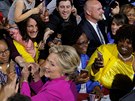 Hillary Clintonová bhem setkání s volii v Severní Karolín (4. listopadu...