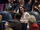 Vévodkyn se v kin bavila s ostatními diváky.