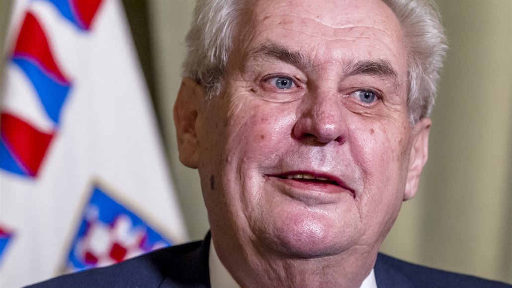 Prezident Milo� Zeman se na tiskové konferenci vyjád�il k výsledk�m...