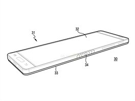 Patent ohebného smartphonu Galaxy X od Samsungu