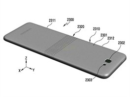 Patent ohebného smartphonu Galaxy X od Samsungu