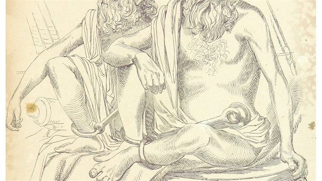 Takhle zachytil kreslíř thugského gurua jménem Multhoo Byragee Jogee, rok 1840.