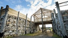 První ást dokonené keltské vesnice v Nasavrkách na Chrudimsku pivítá 5....