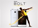 Angamá Usaina Bolta má poukazovat na rychlost nového smartphonu a na LTE Plus...
