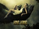 Chantal Poullain jako Ann Darrowová na plakátu k filmu King Kong v kalendái...