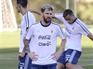 PED BRAZÍLIÍ. Lionel Messi bhem tréninku argentinské reprezentace ped...