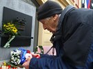Památník 17 listopadu na Národní tíd v Praze