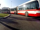 Praha testuje nejdel autobus - tlnkov spoj na letit pojme a 200 lid