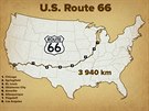 Mapa Route 66