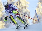 Wendy Holdenerová ve slalomu v Levi
