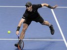 Britský tenista Andy Murray v duelu se Stanem Wawrinkou ze výcarska,