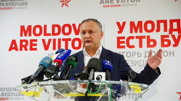 Nově zvolený moldavský prezident Igor Dodon (14.11.2016).