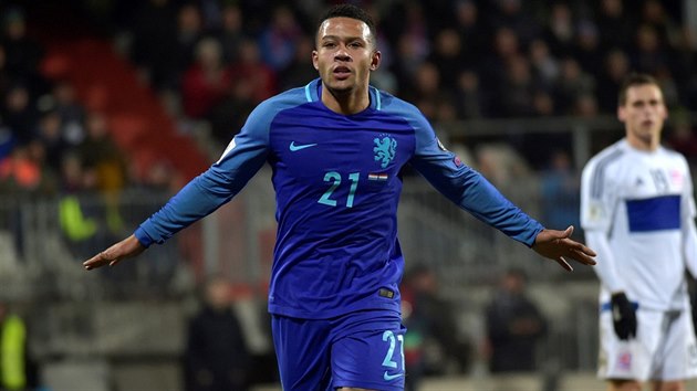 Fotbalista Memphis Depay zajistil Nizozemsku vtzstv na pd Lucemburska v kvalifikaci o svtov ampiont v Rusku.