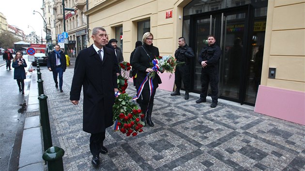 Vicepremir Andrej Babi u pamtnku 17. listopadu na Nrodn td