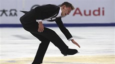Michal B�ezina p�i krátkém programu na �ínském poháru.