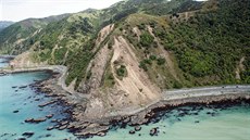 Zemětřesení na Novém Zélandu (14.11.2016).