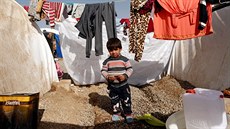 Syrské dít v uprchlickém táboe