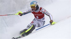Felix Neureuther ve slalomu v Levi