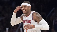 Mise splnna, hlásí Carmelo Anthony z New Yorku.