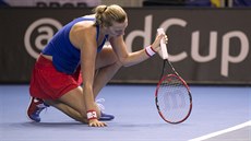 UF. Zklamaná Petra Kvitová ve finále Fed Cupu