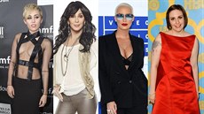 Miley Cyrusová, Cher, Amber Rose a Lena Dunhamová