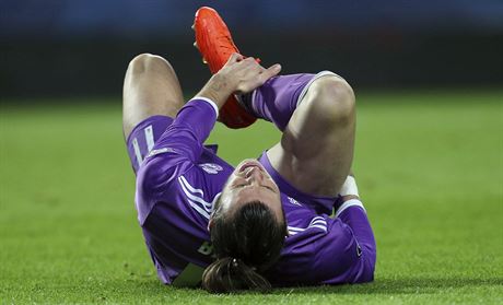 Zranný Gareth Bale.