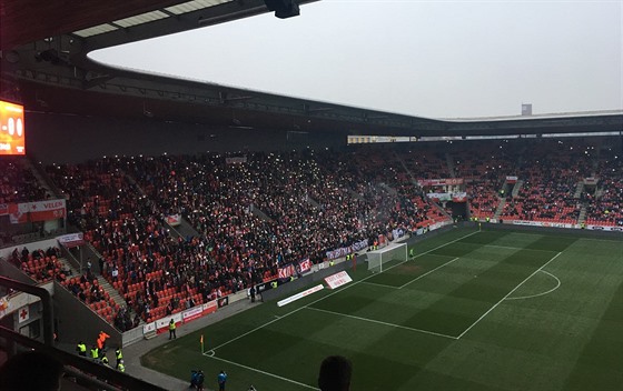 Bhem fotbalového zápasu Slavia - Mladá Boleslav zhasla svtla a Eden...