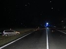 V obci Rodv�nov na Jind�ichohradecku se srazila t�i auta. Na m�st� zran�n�m...